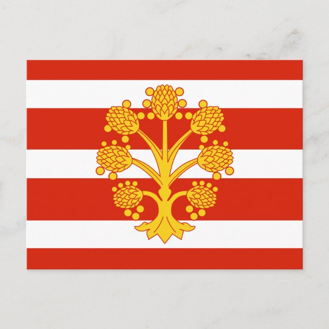 Cartão postal da bandeira de Westmorland (Frente)