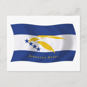 Cartão Postal da Bandeira do Atol Johnston