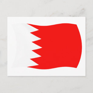 Cartão Postal da Bandeira do Bahrein