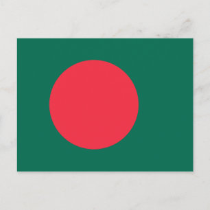 Cartão Postal da Bandeira do Bangladesh