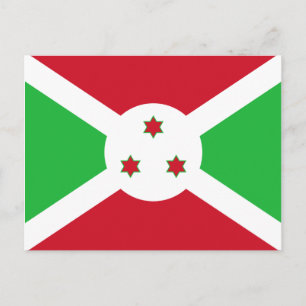 Cartão Postal da Bandeira do Burundi