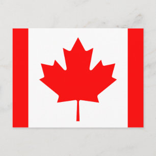 Cartão postal da Bandeira do Canadá
