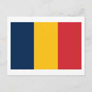 Cartão postal da bandeira do Chade