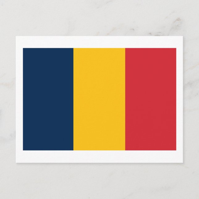Cartão postal da bandeira do Chade (Frente)
