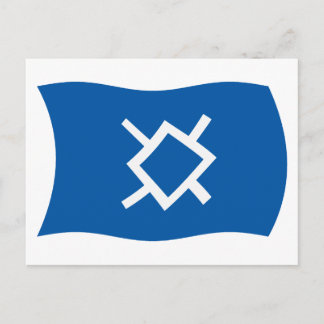 Cartão Postal da Bandeira do Cheyenne do Norte