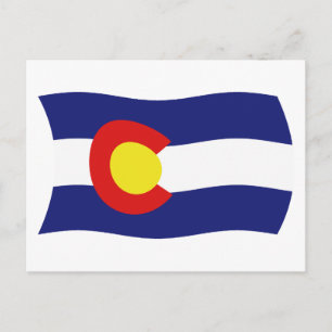 Cartão Postal da Bandeira do Colorado