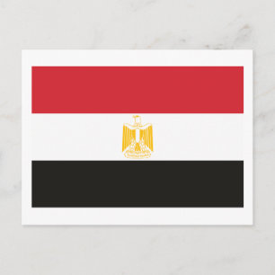 Cartão postal da bandeira do Egito