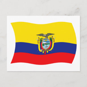 Cartão Postal da Bandeira do Equador
