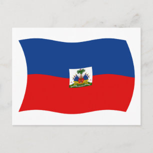 Cartão Postal da Bandeira do Haiti