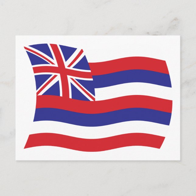 Cartão Postal da Bandeira do Havaí (Frente)