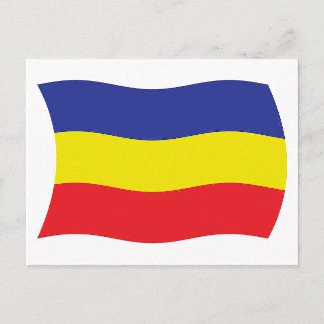 Cartão Postal da Bandeira do Khmer Kampuchea Krom (Frente)