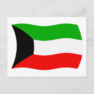 Cartão Postal da Bandeira do Kuwait