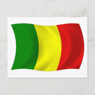 Cartão Postal da Bandeira do Mali