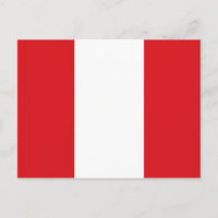 Cartão postal da Bandeira do Peru