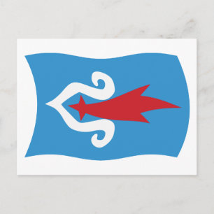 Cartão Postal da Bandeira do Povo Ainu