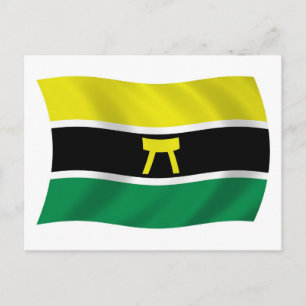 Cartão Postal da Bandeira do Povo Ashanti