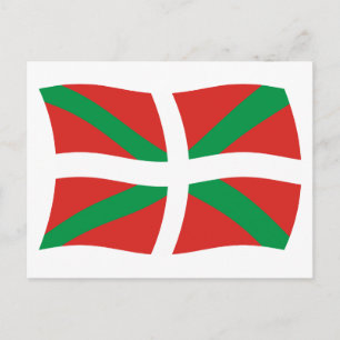 Cartão Postal da Bandeira do Povo Basco
