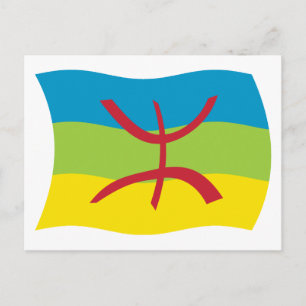 Cartão Postal da Bandeira do Povo Berbere