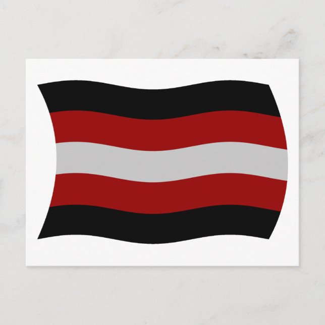 Cartão Postal da Bandeira do Satanismo (Frente)