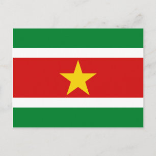Cartão Postal da Bandeira do Suriname