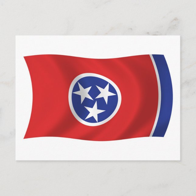 Cartão Postal da Bandeira do Tennessee (Frente)