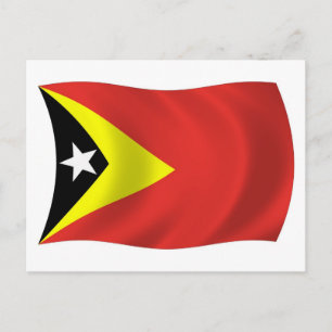 Cartão Postal da Bandeira do Timor-Leste