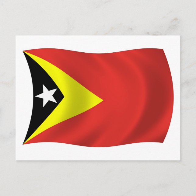 Cartão Postal da Bandeira do Timor-Leste (Frente)