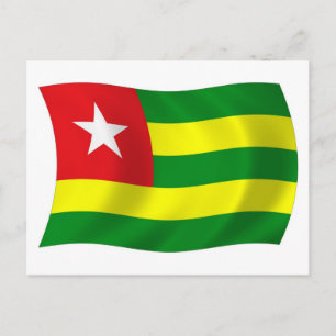 Cartão Postal da Bandeira do Togo