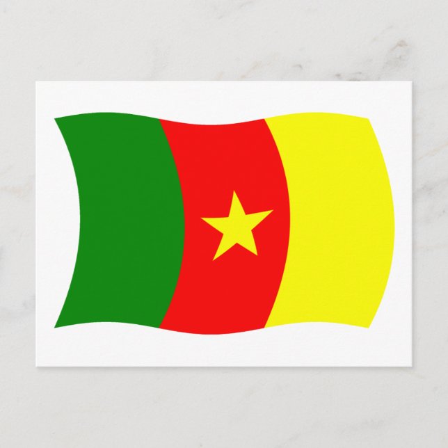 Cartão Postal da Bandeira dos Camarões (Frente)