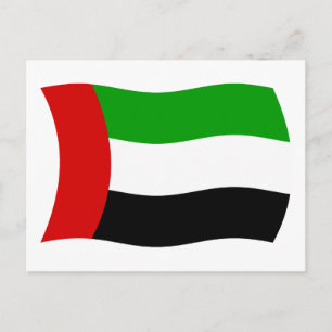 Cartão Postal da Bandeira dos Emirados Árabes Unid
