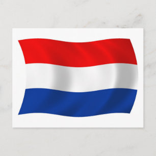 Cartão Postal da Bandeira dos Países Baixos
