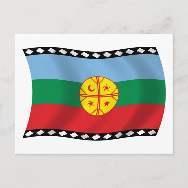 Cartão Postal da Bandeira Mapuche (Frente)