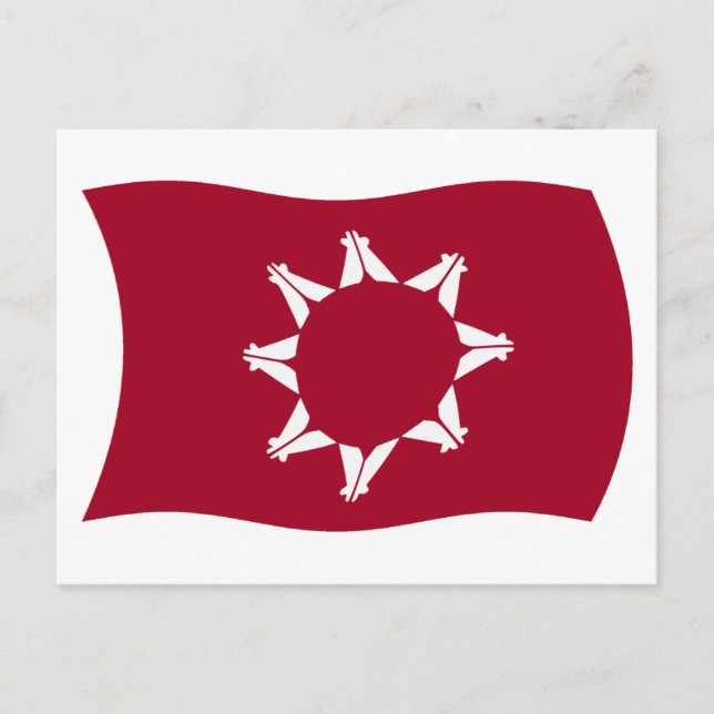 Cartão Postal da Bandeira Oglala Lakota (Frente)