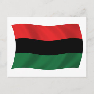 Cartão Postal da Bandeira Pan-Africana (UNIA)