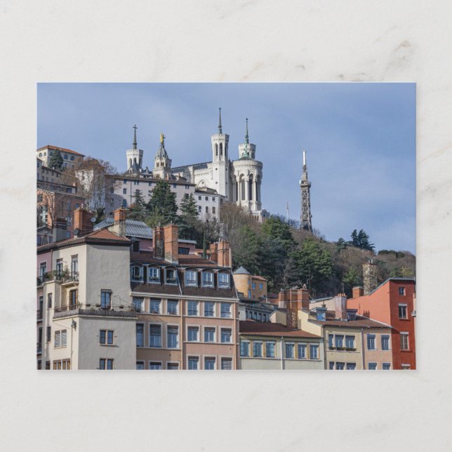 Cartão postal da Basílica de Notre-Dame de Fourviè (Frente)