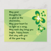 Cartão postal da bênção irlandesa