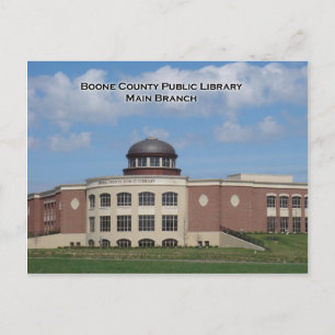 Cartão postal da Biblioteca do Condado de Boone