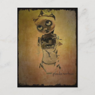 cartão postal da boneca de arte