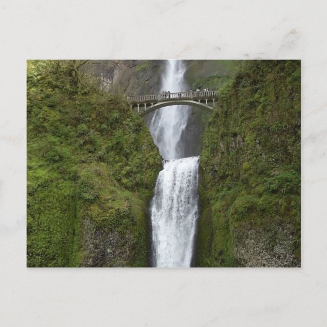 Cartão Postal da Cachoeira Multnomah Falls (Frente)