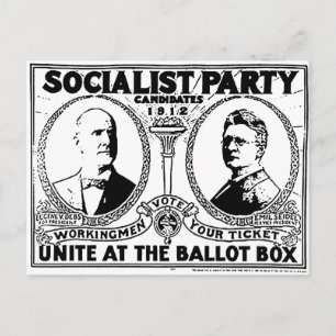 Cartão postal da campanha Eugene Debs