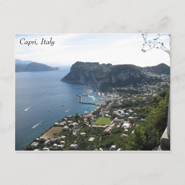 Cartão postal da Capri, Itália (Frente)