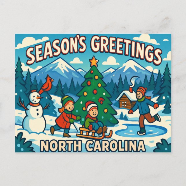 CARTÃO POSTAL DA CAROLINA DO NORTE (Frente)