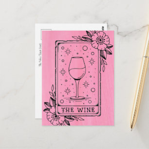 Cartão Postal da Carta de Tarot do Vinho