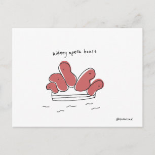 cartão postal da casa de ópera de rim