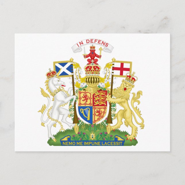 Cartão postal da Casaco de Armas da Escócia (Frente)