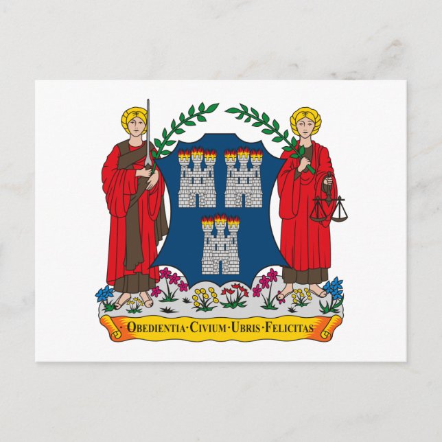 Cartão postal da Casaco de Armas de Dublin (Frente)