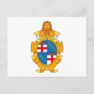 Cartão postal da Casaco de Bolonha de Armas