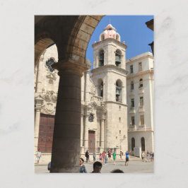 Cartão postal da Catedral de Havana, Havana, Cuba