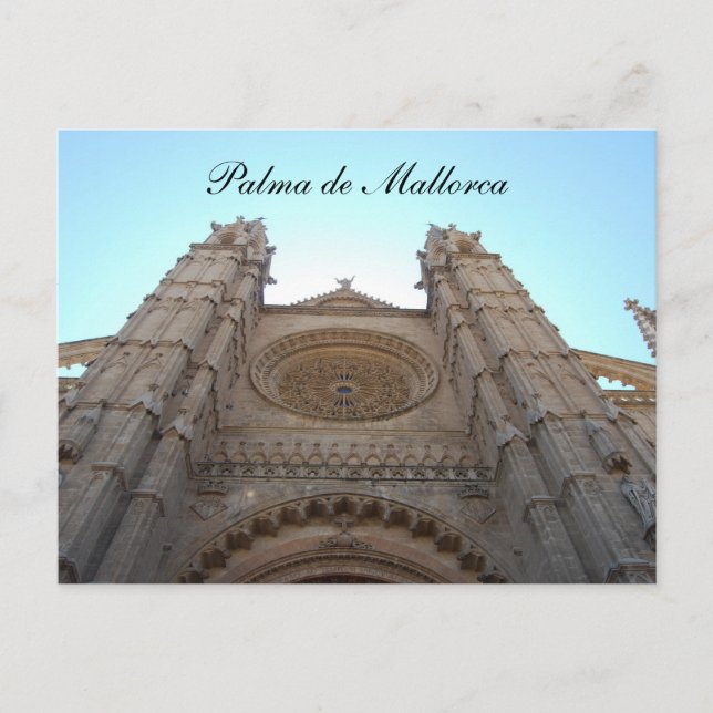 Cartão postal da Catedral de Palma de Maiorca (Frente)