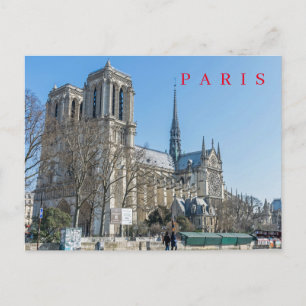 Cartão postal da Catedral de Paris Notre Dame